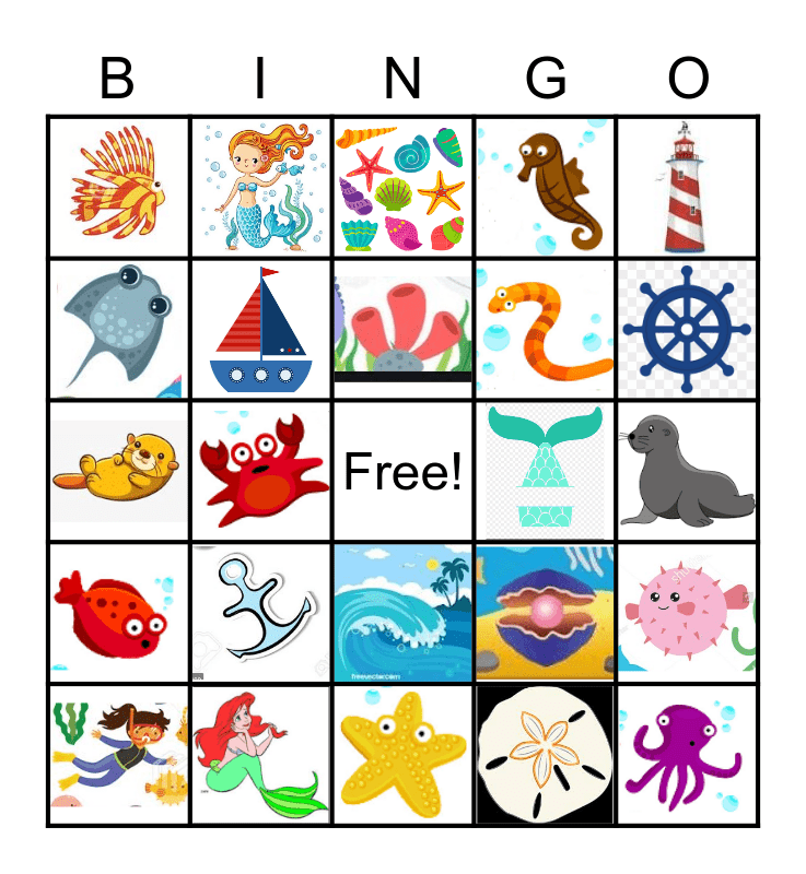 MERMAID Bingo Card