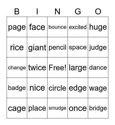 4.17 Bingo Card