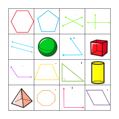 Geometry Bingo Card