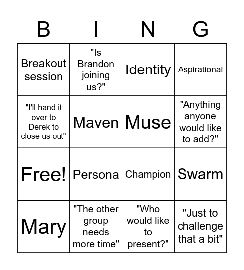 Liquid Bingo Card