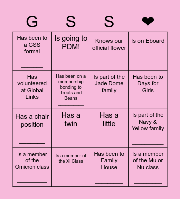 Find Someone Who... Bingo Card