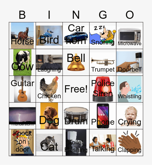 Horton Hears a What? Bingo Card