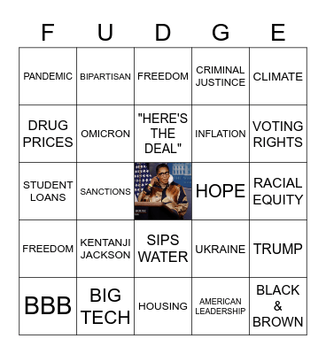 SOTU BINGO Card
