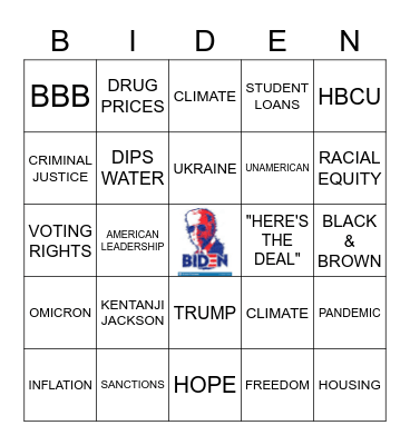 SOTU BINGO Card
