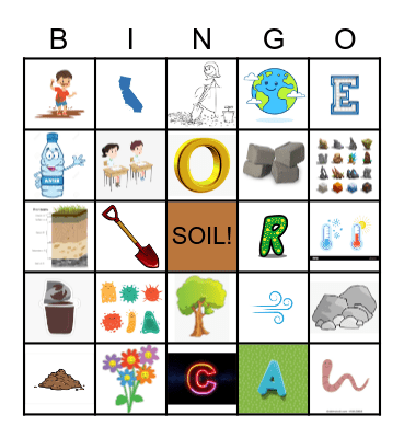 SOIL BINGO Card