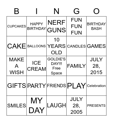 HAPPY BIRTHDAY RAJAN, JR. Bingo Card