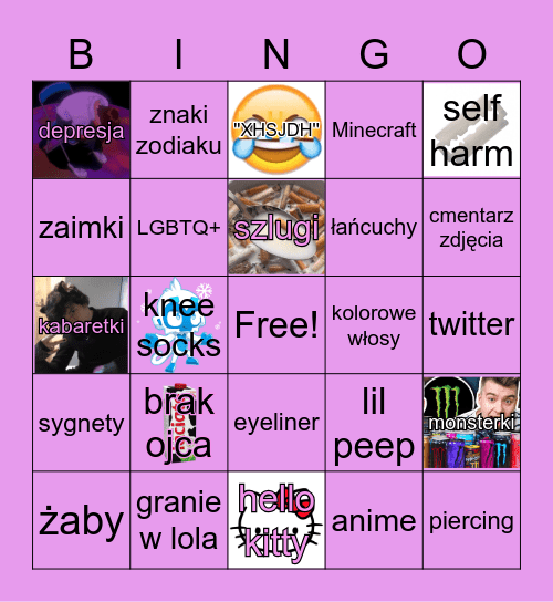 Alternatywne Bingo Card