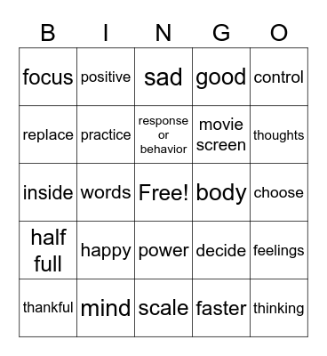 Life Lab Inside/Out Bingo Card