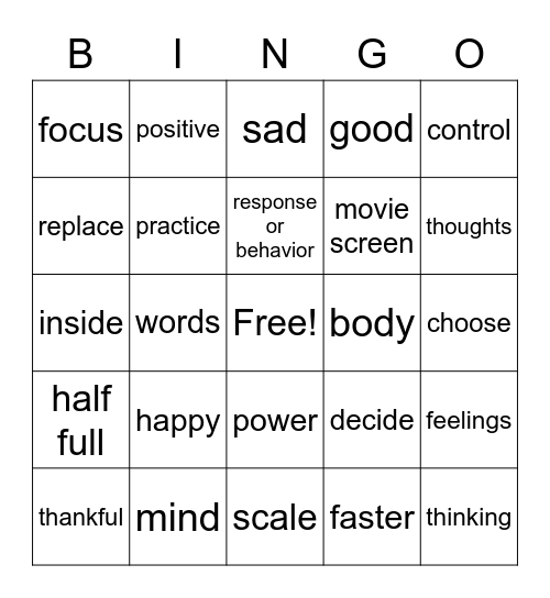 Life Lab Inside/Out Bingo Card