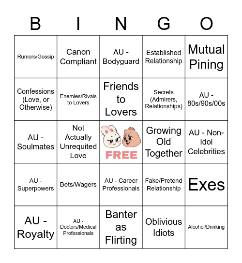 MINSUNG Bingo Card