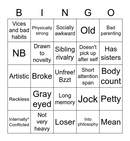 FURY Bingo Card