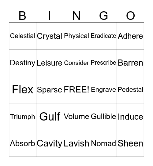 Review 4-6 Bingo Card