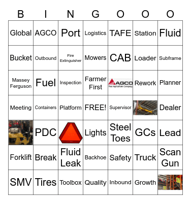AGCO BINGO Card