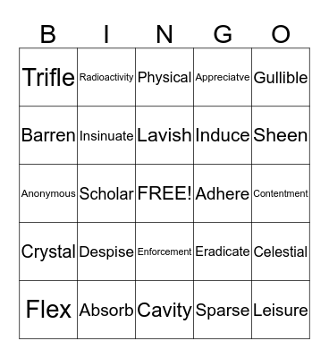 Review 4-6 Bingo Card