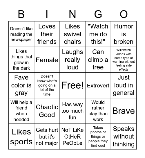 How Much Do You Have In Common With Ohana? Bingo Card