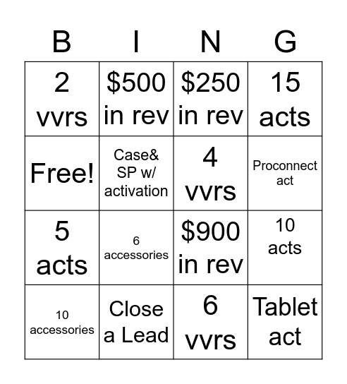 MARCH Bingo Card