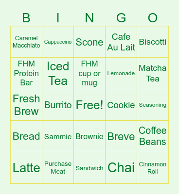 FHM BINGO! Bingo Card