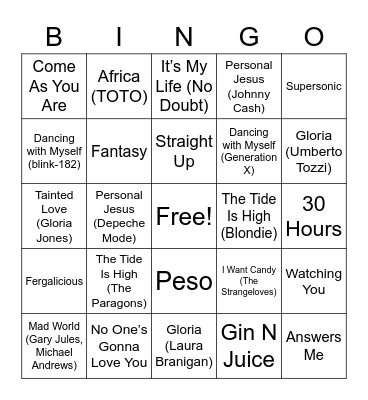 Stop Me If You Think You've Heard This One Before Bingo Card