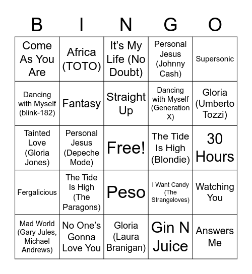 Stop Me If You Think You've Heard This One Before Bingo Card