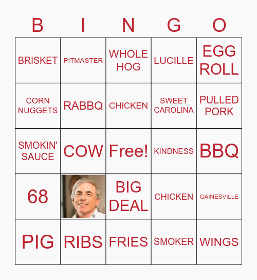 Sonny's BBQ Bingo! Bingo Card