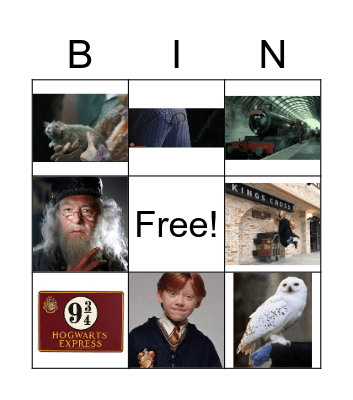 Harry Potter 6 Bingo Card