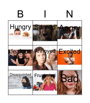 Feelings Bingo/Blackout Bingo Card