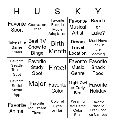 FIG Leader Bingo Card