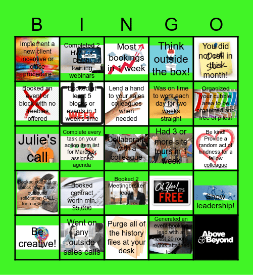 Lucky March DT Sales Bingo! Bingo Card