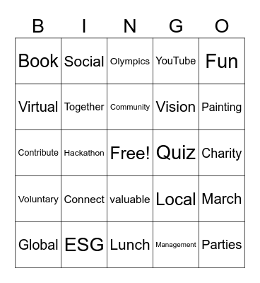 Contemi Connect Bingo Card