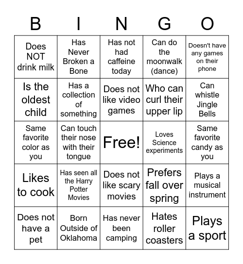 Bingo Card