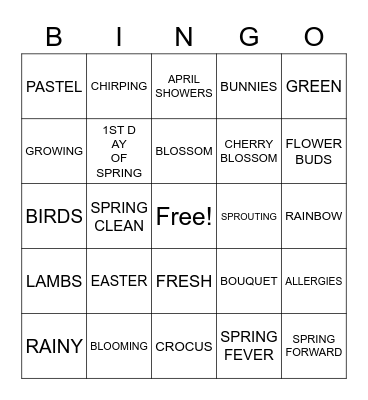 Esther Bingo Card