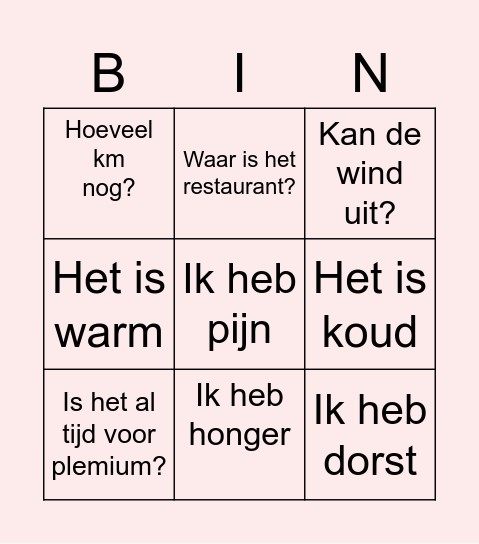 Fok offff Bingo Card