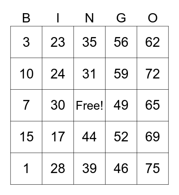 AILYN EMPING Bingo Card