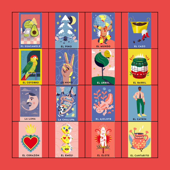 Loteria Bingo Card