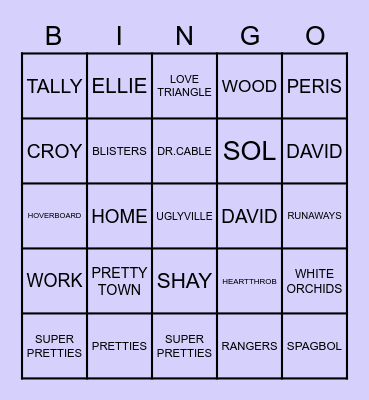 EVERYTHING YOU KNOW! Bingo Card