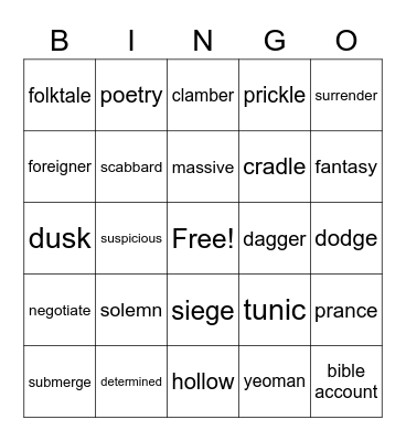 Reading Review Bingo Card