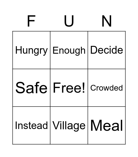 What Makes Us the Same and Different? Bingo Card