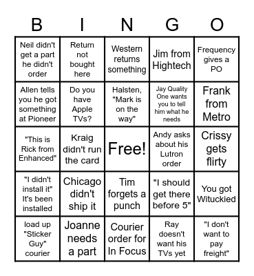 Bingo Card
