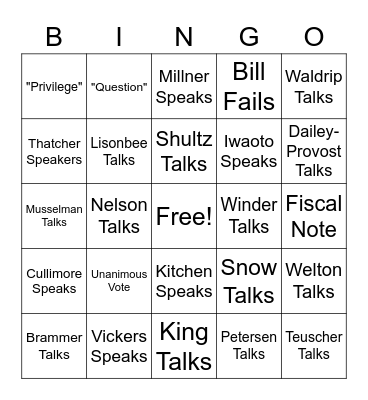 le.bingo.gov Bingo Card