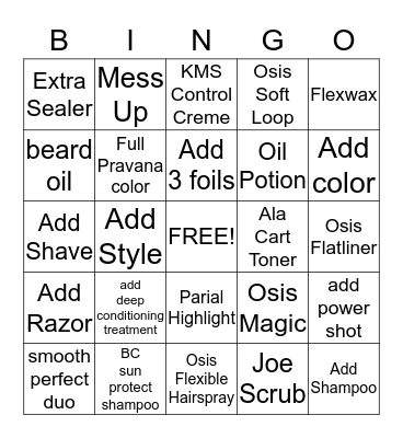 Bishops Bingo Card