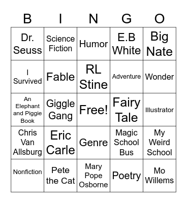 Nevada Reading Week Bingo! Bingo Card