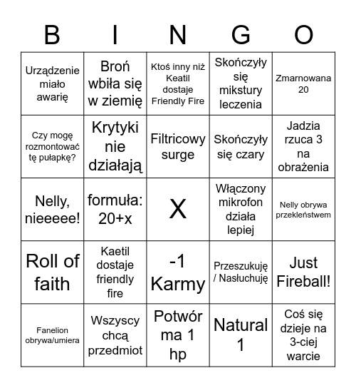 HUB Bingo Card