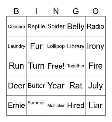 r/l/th Bingo Card