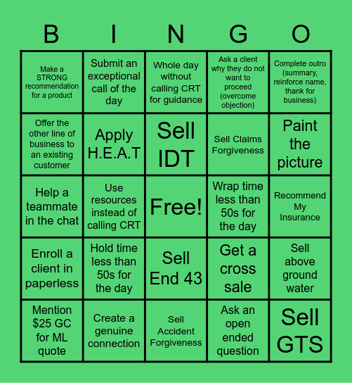 March BINGO Card