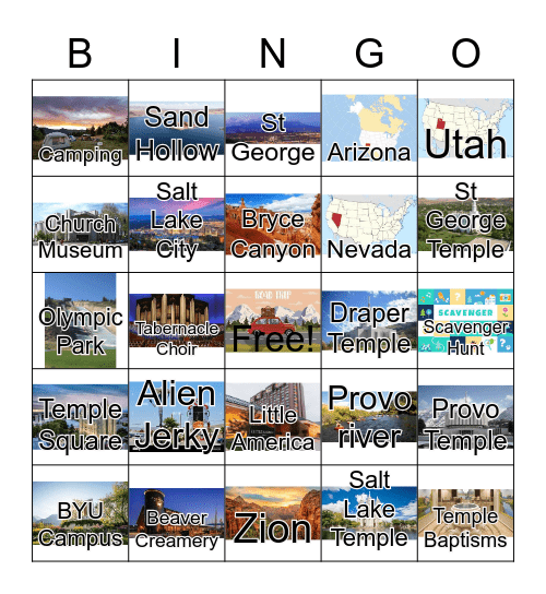 Super Trip Bingo! Bingo Card