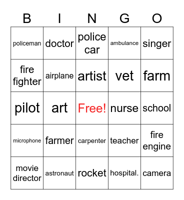 Jobs Bingo L2/L3 Bingo Card