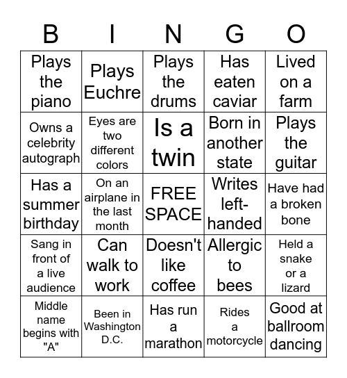 SCHOOL at WORK (SAW) BINGO Card
