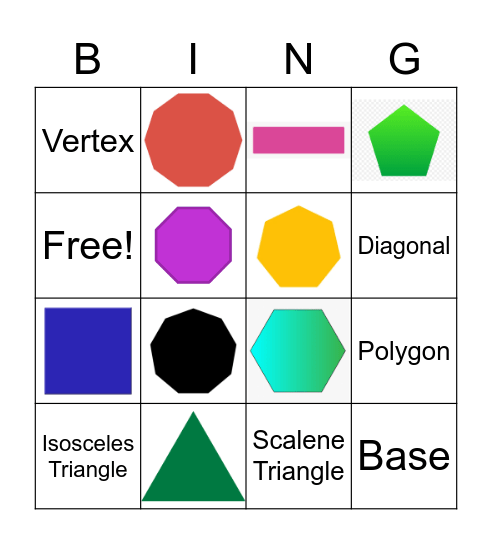 Ms. Emily's Polygon Bingo Card