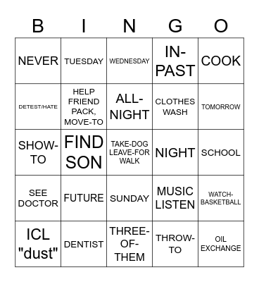 Unit 5 COMPLETE Bingo Card