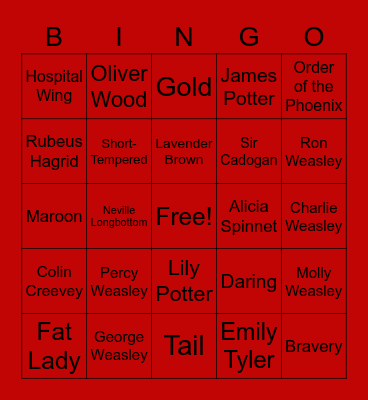 FFS LH❤ Bingo Card